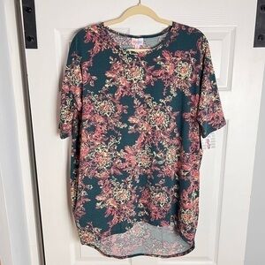 Lularoe Irma Tunic Womens Size S Floral Print‎ Multicolored High Low